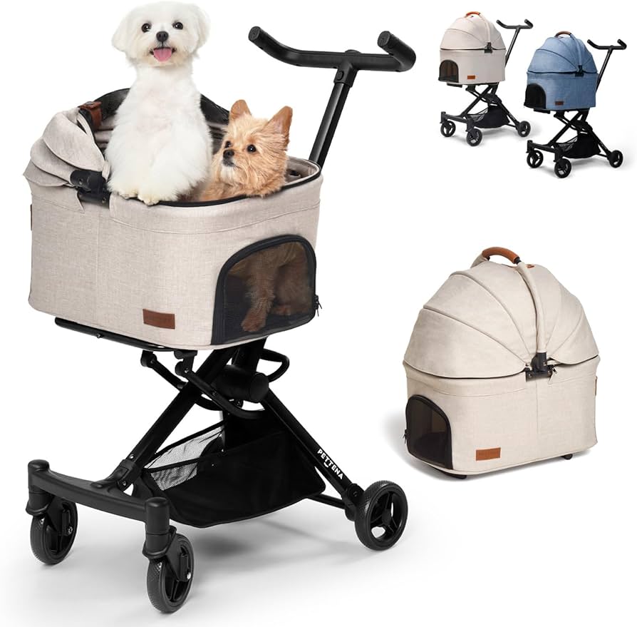 PETTENA ペットカート 小型犬 犬カート PETTENA 小型犬 軽量 コンパクト 折りたたみ式ペットカート