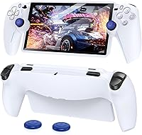 Vista 9 de FYOUNG Protective Case for Playstation Portal, Silicone Soft Grip Cover Case Protector with Full Protection and Non-Slip Thumb Grips Accessories Kit