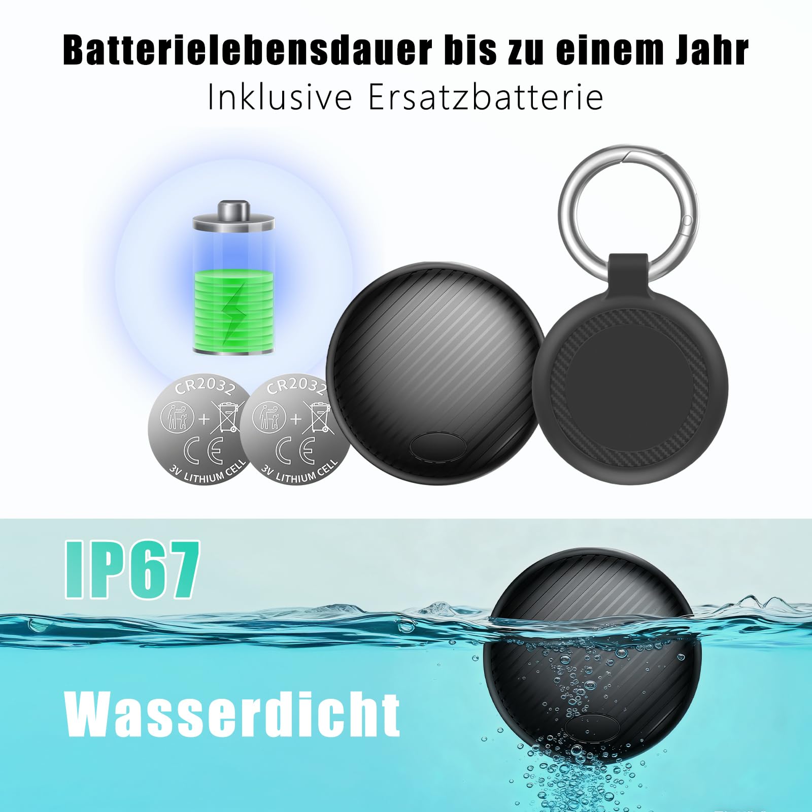 GPS Tracker Auto Android 4 Pack Ohne ABO, Schlüsselfinder Air Trackers Tag für Google Find Hub APP für Katze Hund Kinder, Finder Smart Tags Magnet für Vehicles KFZ Gepäck Brieftasche (Nur Android)