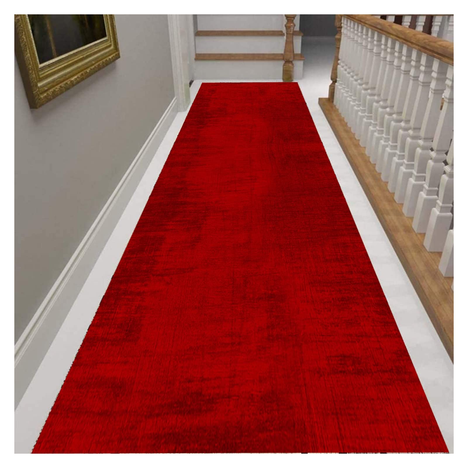 Tapis de cuisine bordeaux 50x260cm tapis long couloir antidérapant