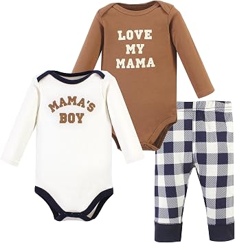 Hudson Baby Set Neonato Unisex – Body E Pantalone In Cotone, Manica Lunga, 'Boy Daddy', Taglia Preemie, Morbido - 2