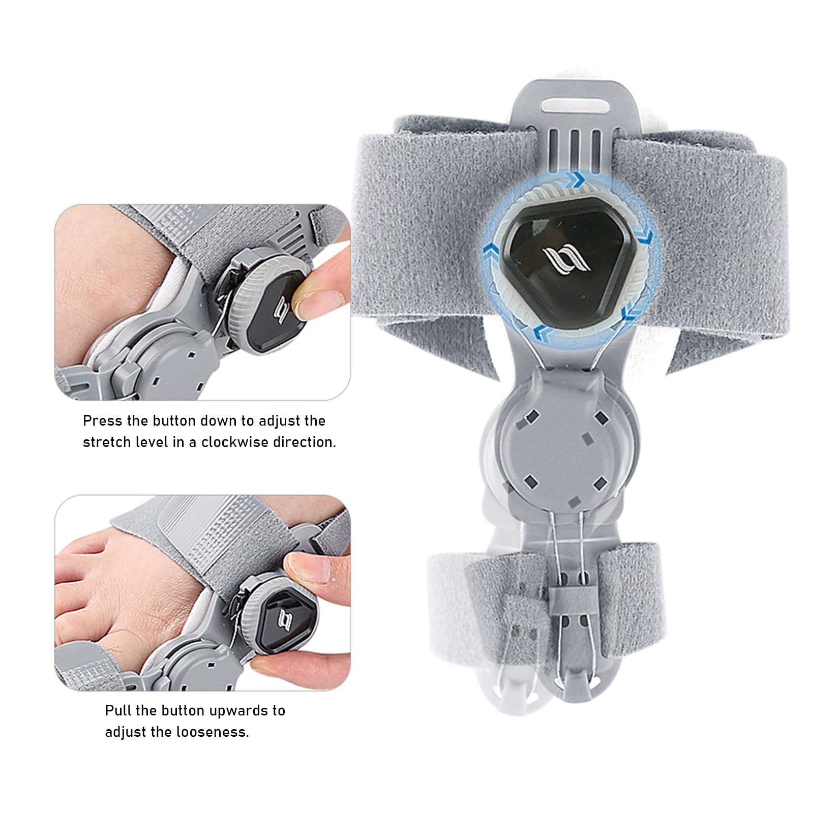 Kinder-Ballenbehandlung, Verstellbare große Zehen-Schiene zur Korrektur des Hallux Valgus, Ballen-Splint, Zeigengerade mit Silikon-Pad Ballenentlastung für Mädchen und Jungen