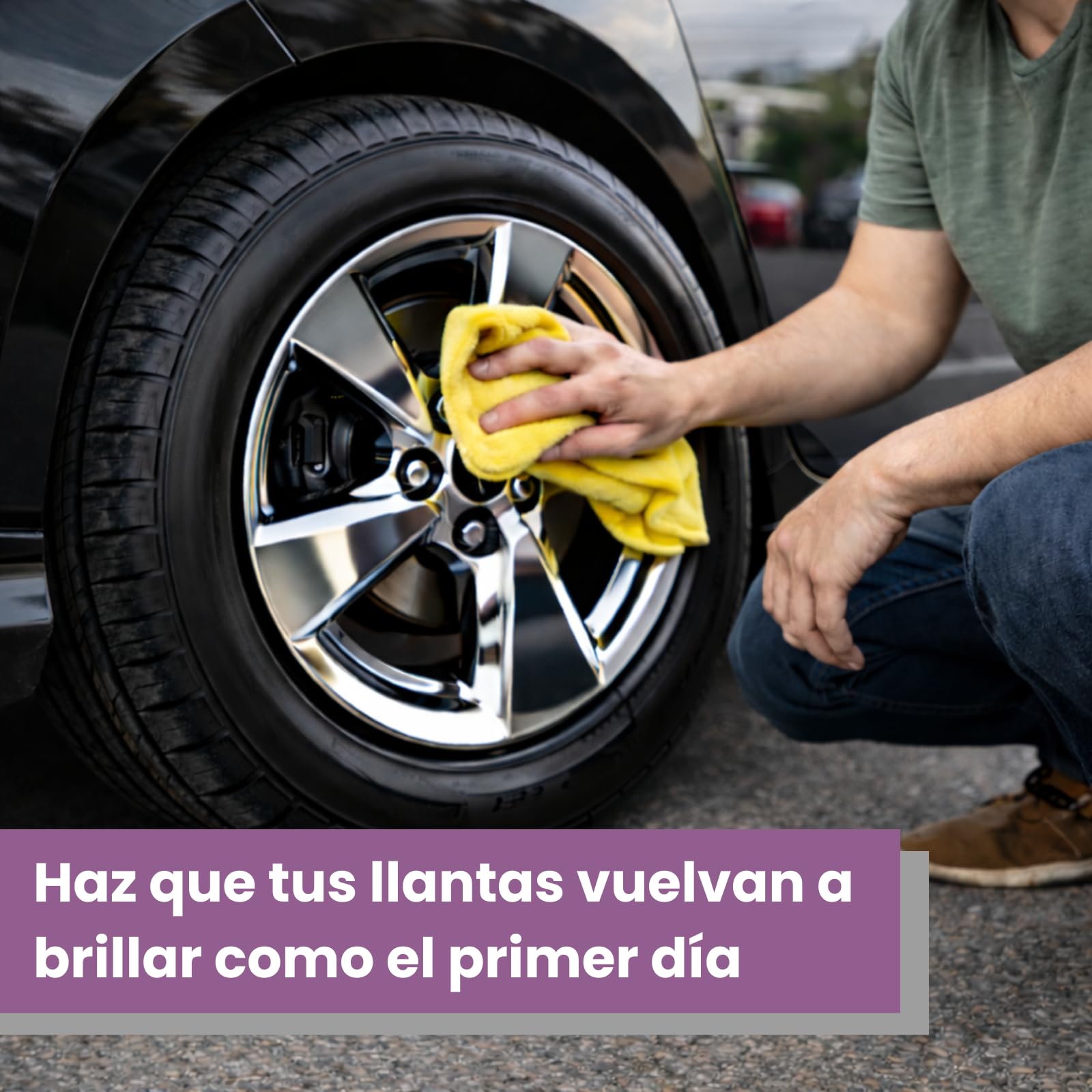 Plantawa Limpia Llantas Coche 5 Litros, Cuidado del automóvil, Profesional para Autos, Sin frotar, Limpieza y Descontaminante Suciedad para llantas, Productos Limpieza Coche y Moto.
