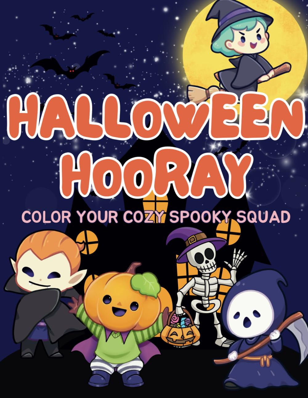 Halloween Hugs: Color Your Cozy Spooky Squad!