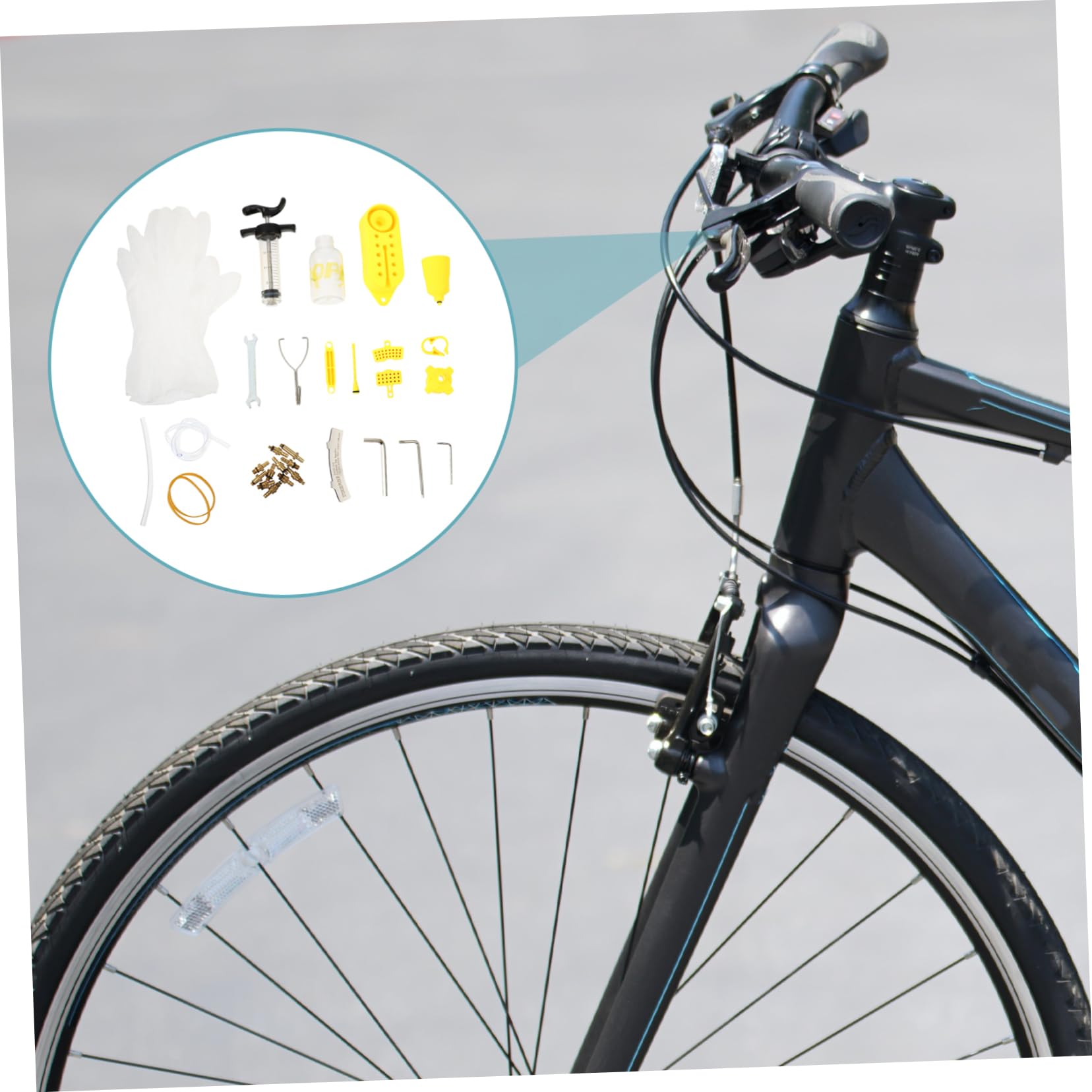Toddmomy Herramienta de llenado de Platos de Aceite Kit de Recarga de vacío de refrigerante Kit de de Mano Herramienta de Cambio de Aceite Kit de Purga de Aceite de Bicicleta