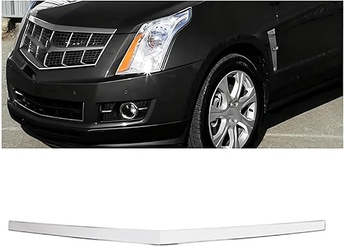 KUAFU Moldura de capó cromada compatible con Cadillac SRX 2010-2016 Reemplazo para 22774203 GM1235120 Rejilla delantera Panel de molduras