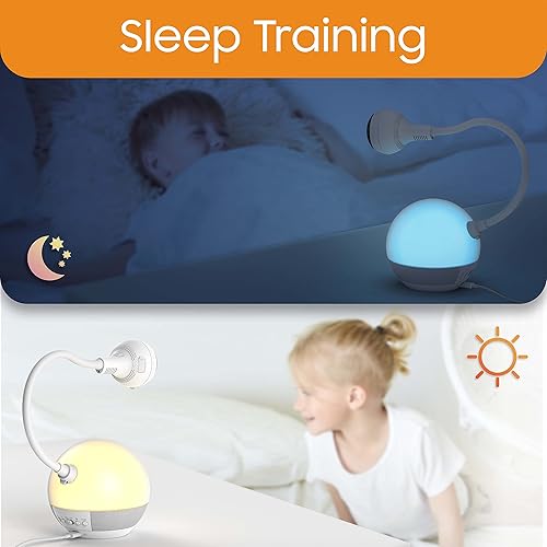 Miniatura 4 de Chillax DM600 Baby Mood Lite - Monitor inteligente para bebés con cámara HD, sensor de temperatura, monitor de sueño con luz nocturna, sonidos