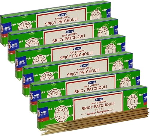 Vista 152 de Satya Sai Baba Nag Champa - Varitas de incienso de 0.53 oz y soporte - Paquete de 6 (aproximadamente 90 varillas)