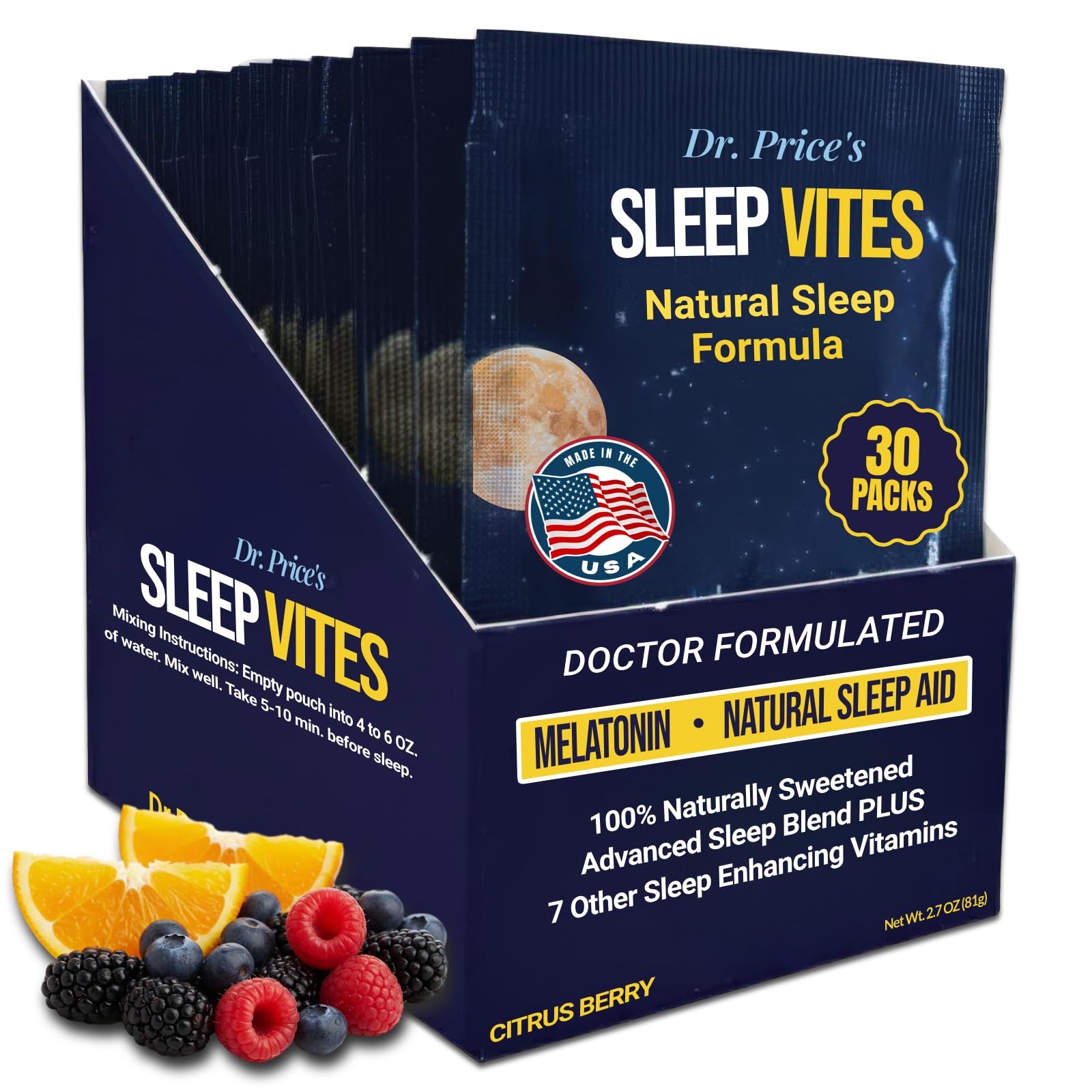 8-Hour Sleep: Rest and Sleep Support Formula (30 powder packets)