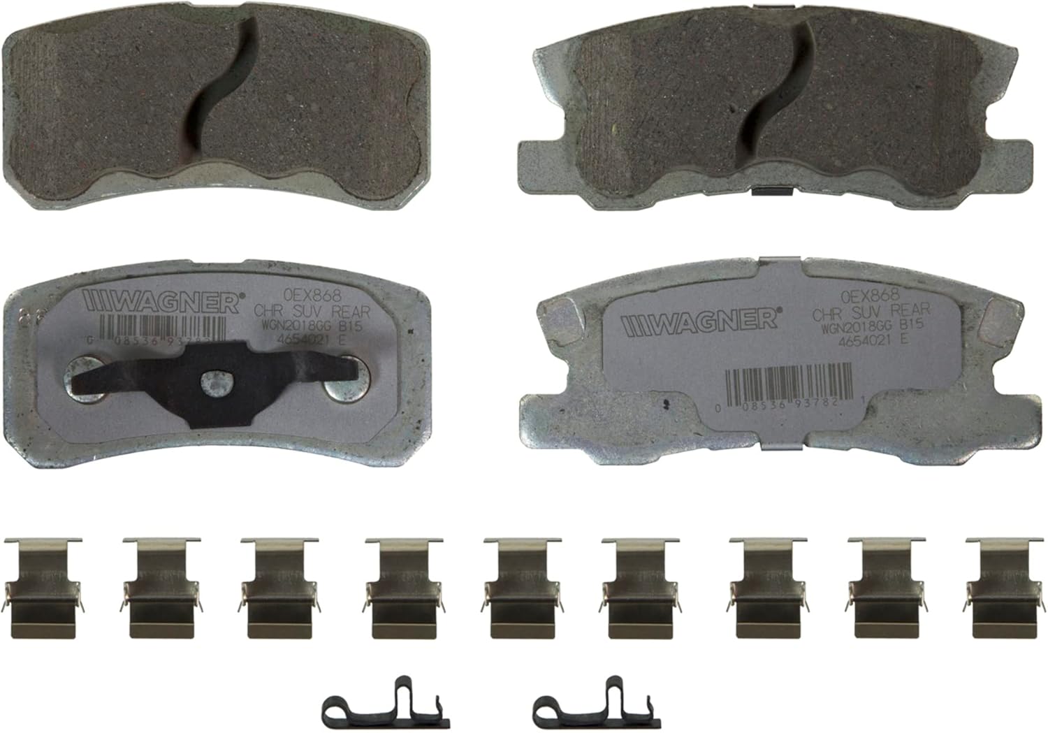 Wagner Brake OEX OEX868 Disc Brake Pad Set Premium Ceramic