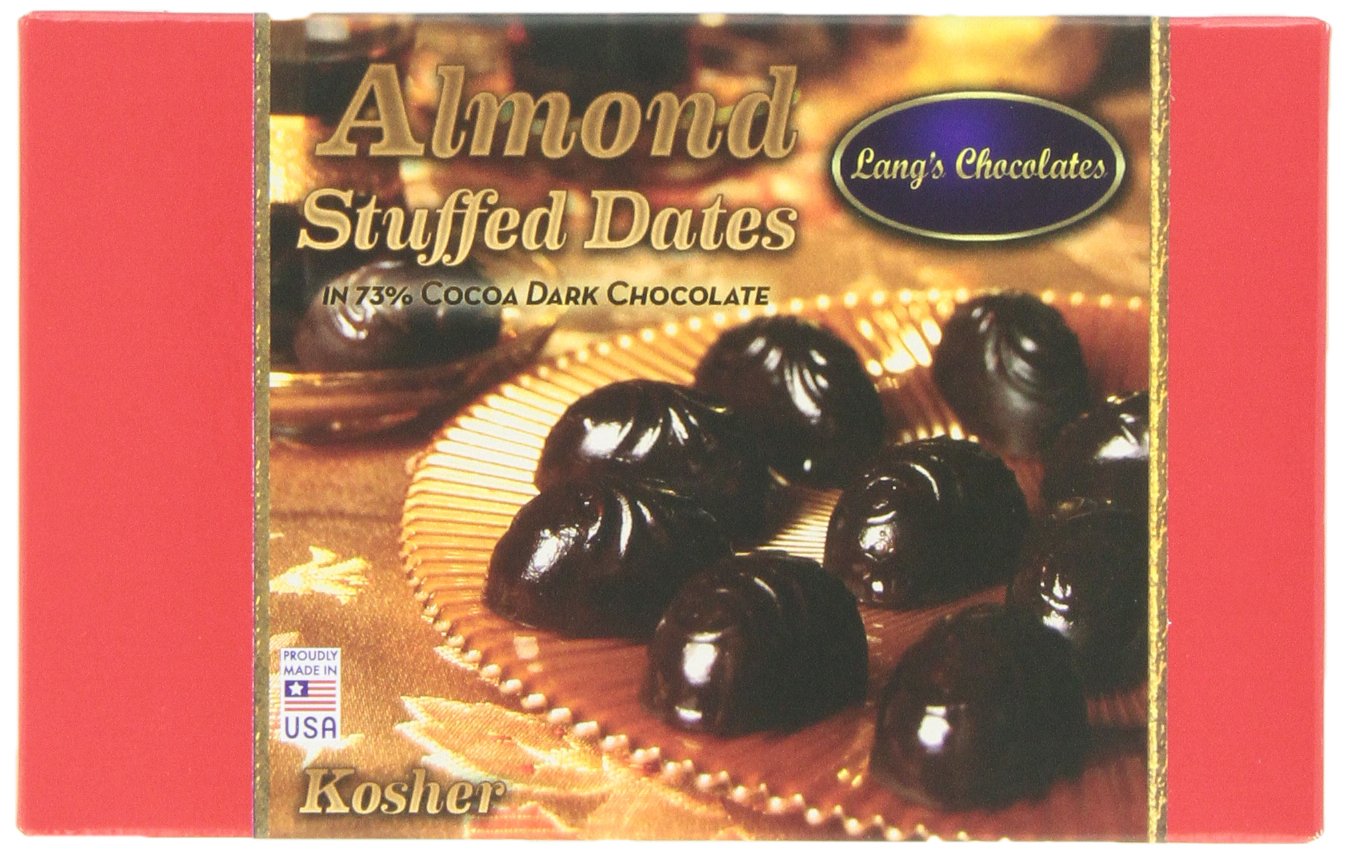 Buy Lang's Chocolates Dark Chocolate Almond Stuffed Dates Certified