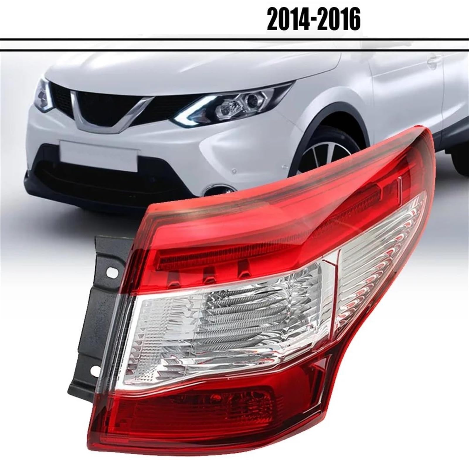 Luces Traseras Lámpara Trasera Izquierda/derecha Para Nissan Para Qashqai Para MK2 J11 2014 2015 2016 Luz Trasera Lámpara De Freno Con Piloto Trasero(Left-2PC)
