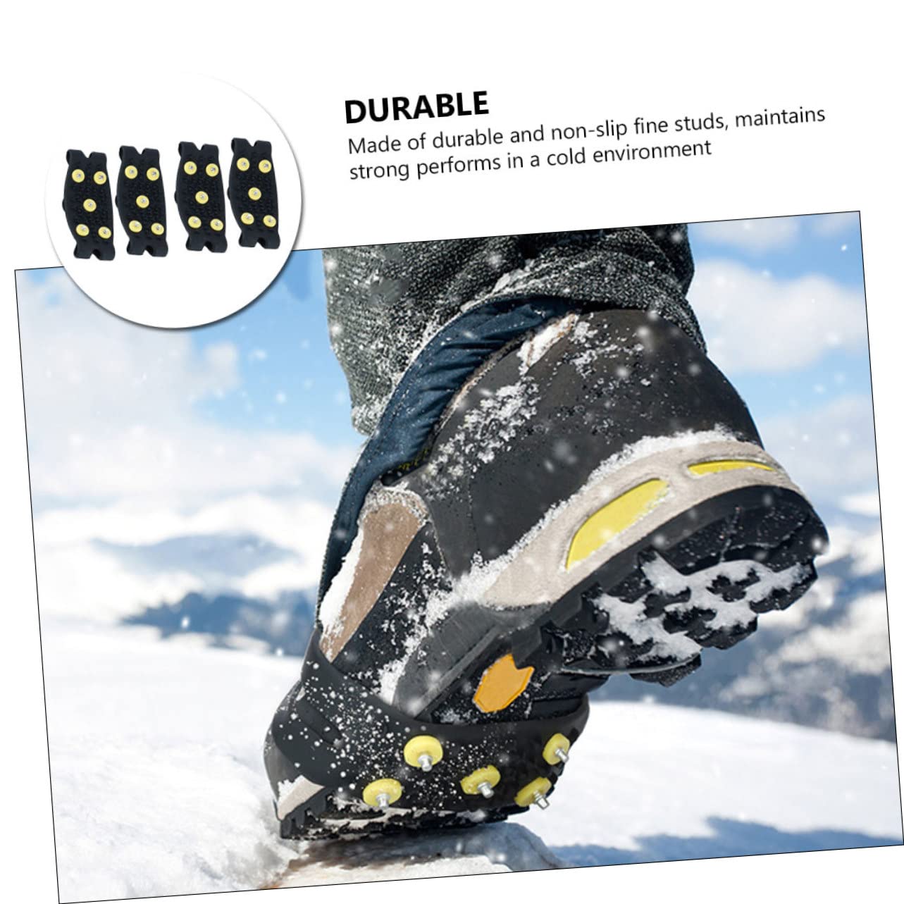 2 Paia Ramponi Antiscivolo per Scarpe Ramponi da Ghiaccio per Alpinismo Copriscarpe da Alpinismo per Arrampicata per Ragazzo Ragazza Ragazza per Esterni