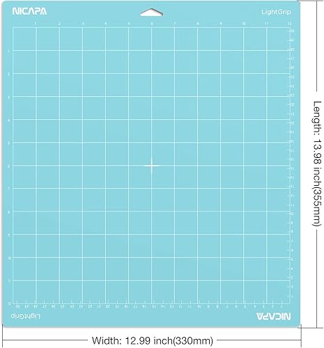 Miniatura 5 de NICAPA Alfombrilla de corte de agarre ligero (12 x 12 pulgadas, paquete de 10)  Alfombrillas de repuesto para acolchado azul adhesivo ligero