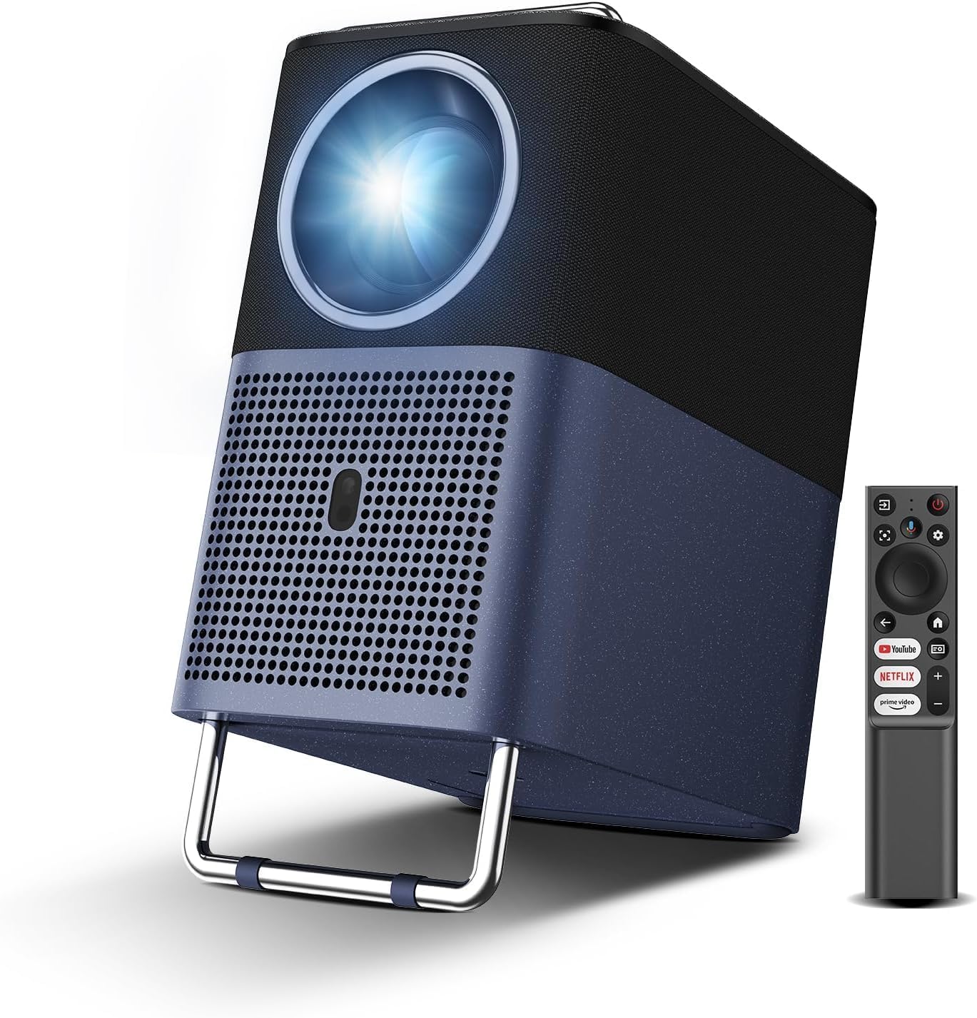 TCL A1s Proiettore 4K Supporta, Google TV/APV/Netflix Compatibile, 600 Lumen ISO, 2x8W Dolby Audio, Messa a Fuoco Automatica e 6D Correzione Trapezoidale, Wi-Fi Bluetooth, con Custodia Portatile