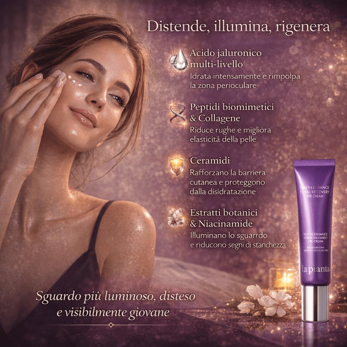 Kontur oczu i ust 100% koreański kosmetyk 30 ml | 670+ aplikacji | z hydrolizowanym kolagenem i ponad 40 długotrwałymi składnikami | kojący i rozcieńczający efekt dla oczu i ust |