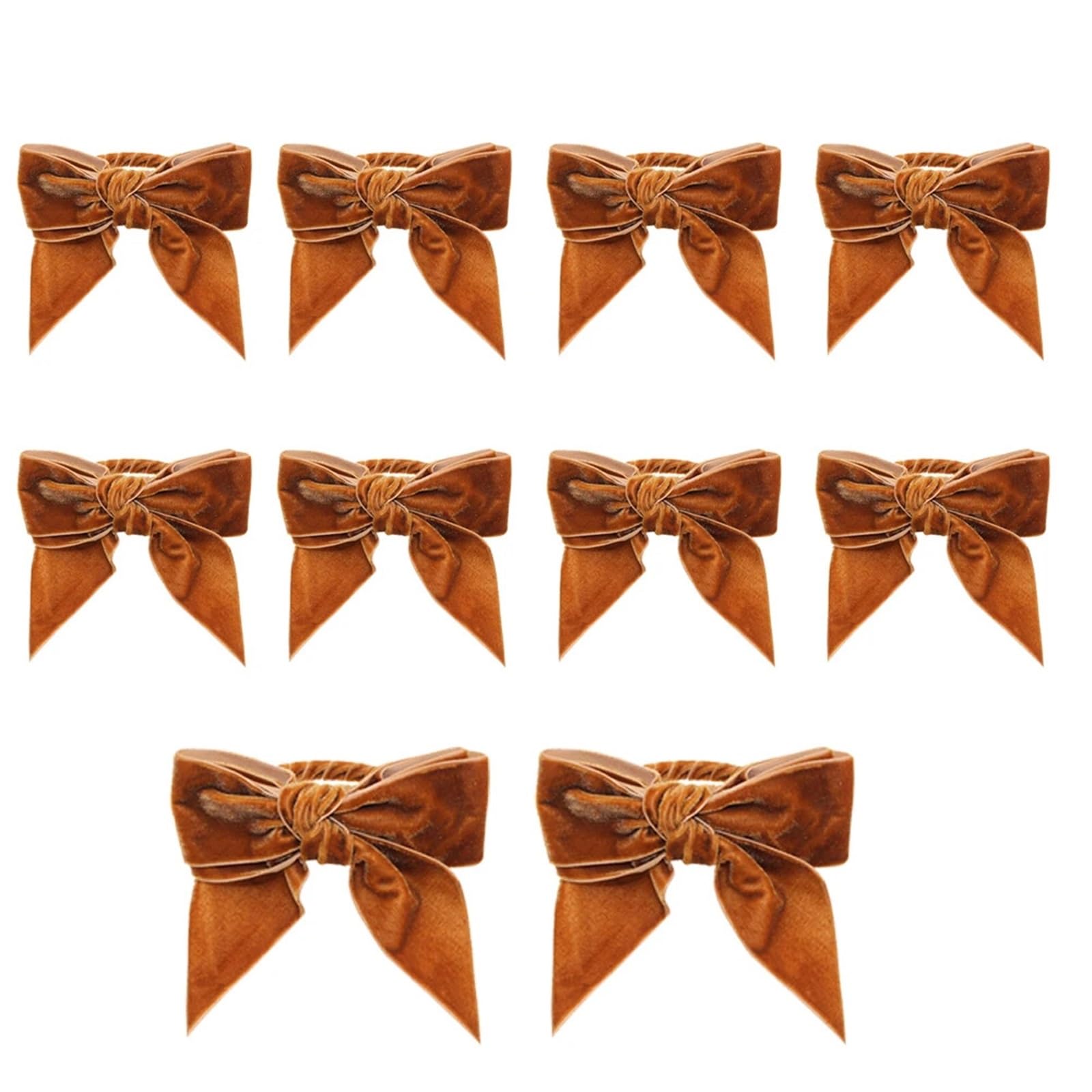 Usohjz Color 1 10Pcs Christmas Napkin Rings Velvet Bow Holder