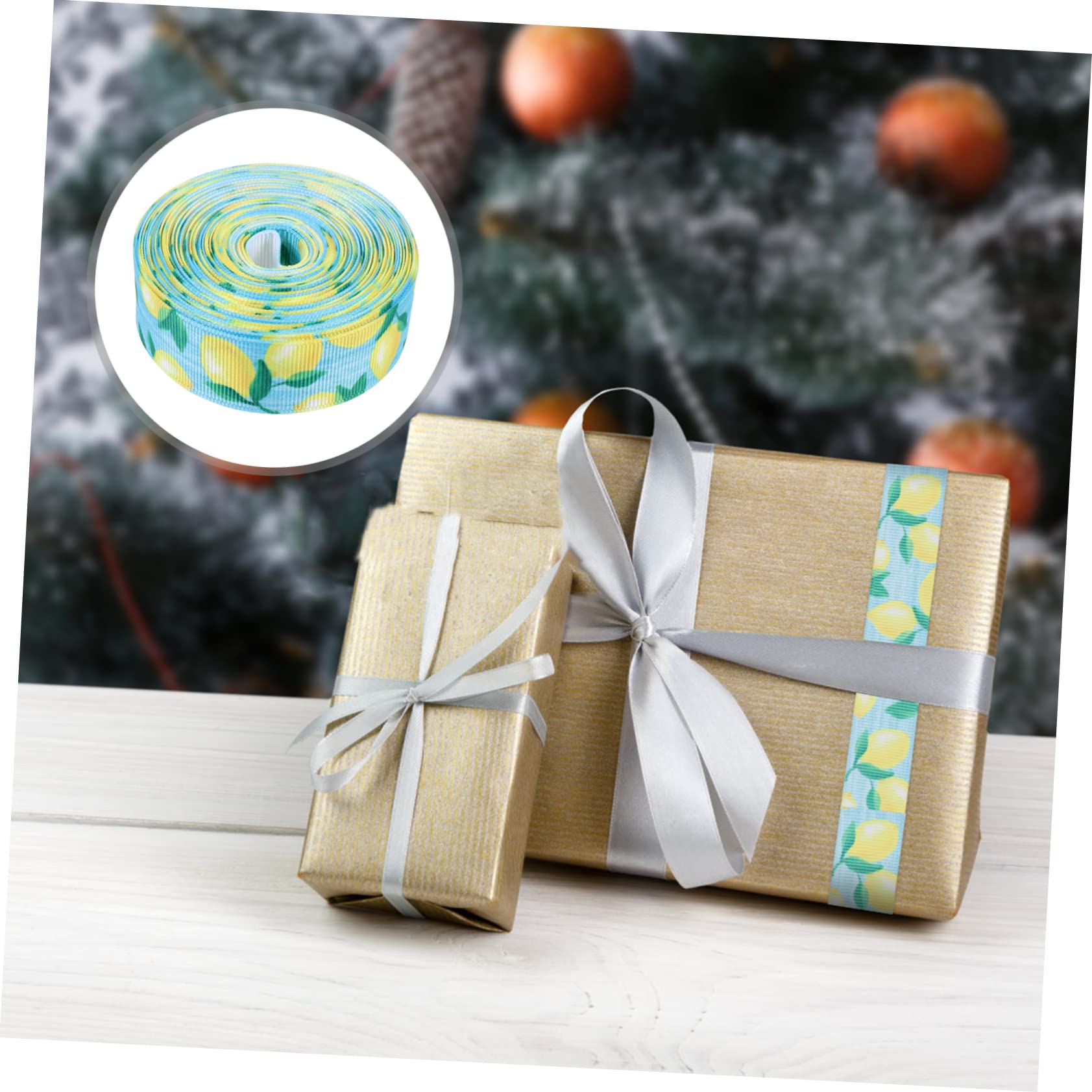 Didiseaon 5 Rollos Cinta De Limon De Suministros Para Manualidades Arreglos Cintas Cinta De Cinta Artesanal De Bricolaje Arpillera Primavera Bolsa De Flores Poliéster
