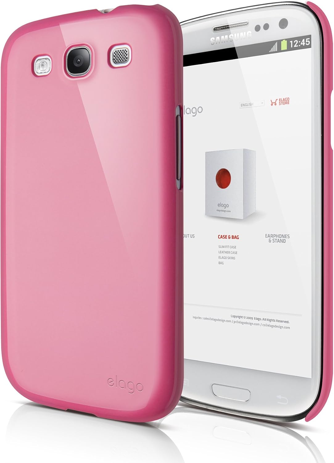 elago G5 Slim Fit Case for Galaxy S3 (Fits Verizon, AT&T, T-Mobile, Sprint and Other Carriers) - ECO Pack (Hot Pink)