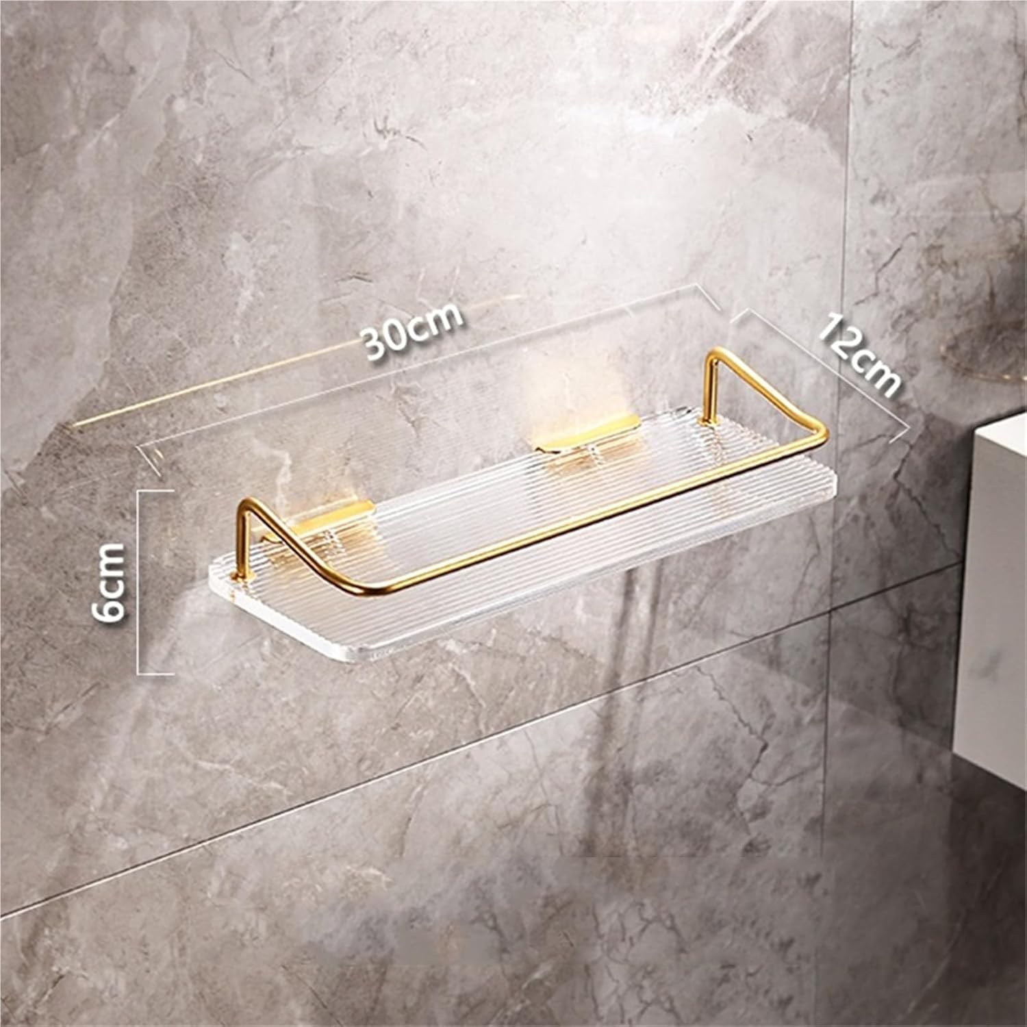 Floating Bathroom Shelf Wall Mounted Storage Shelves Organizer for Bathroom Kitchen