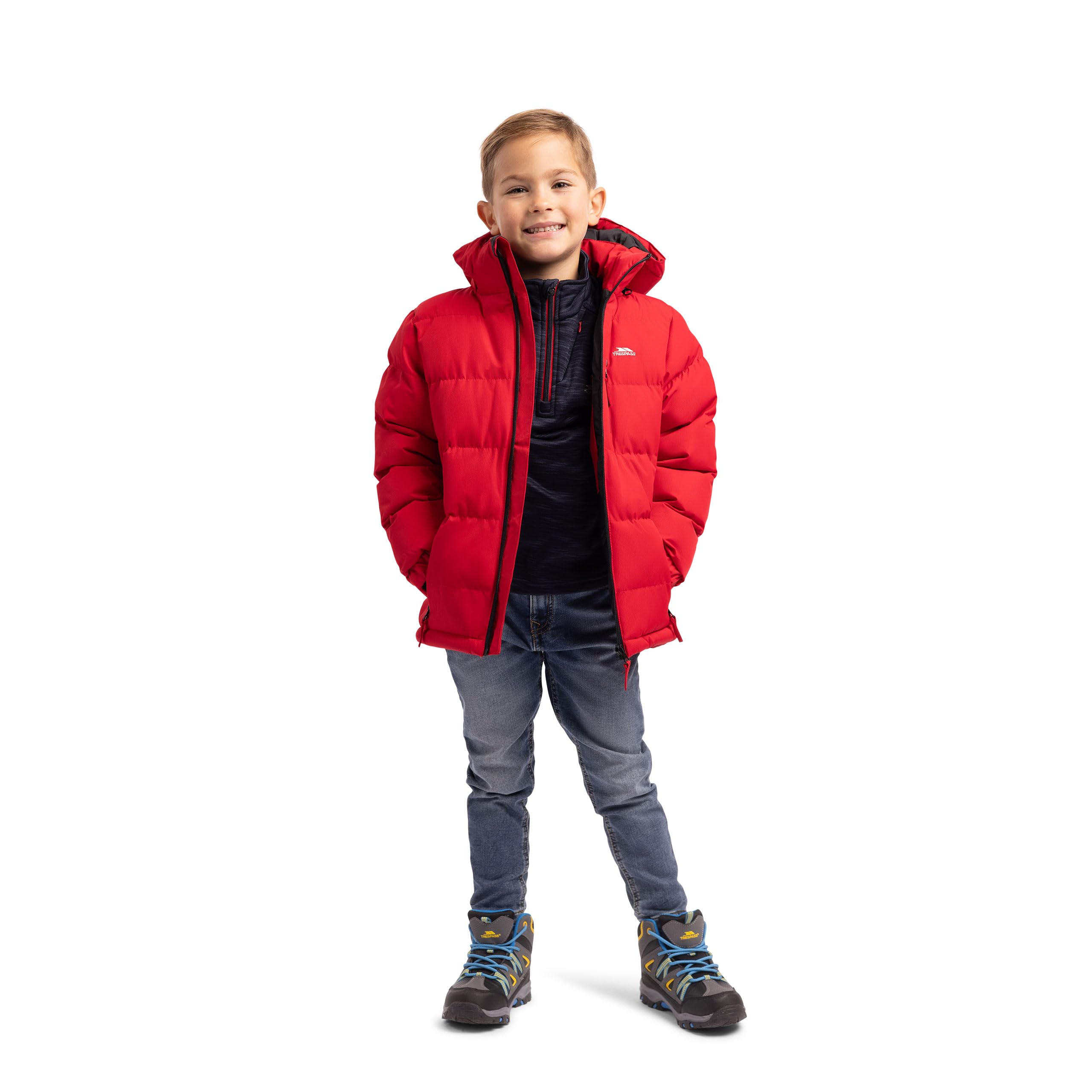Trespass Regenjacke Jungen Mit Abnehmbarer Kapuze + Produktbeschreibung