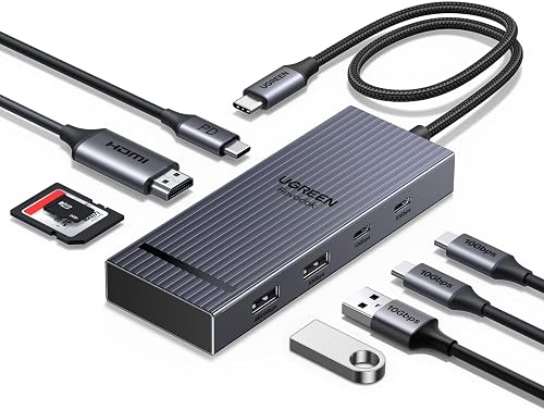 UGREEN USB C Hub, 8-in-1 4K@60Hz HDMI to USB-C Multiport Adapter - 1