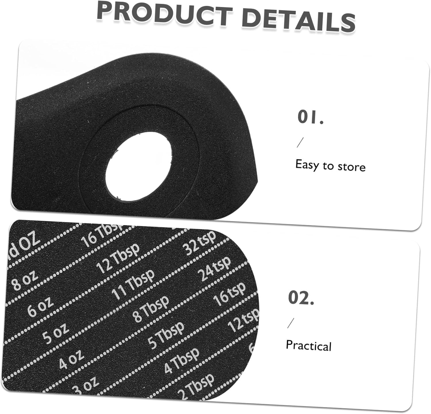 4pcs Black Silicone Baking Cutter Set with Dough Cutting Function and Easy to Clean Feature, Includes Kitchen Measurement Conversion Chart for Accurate Baking and Cooking
