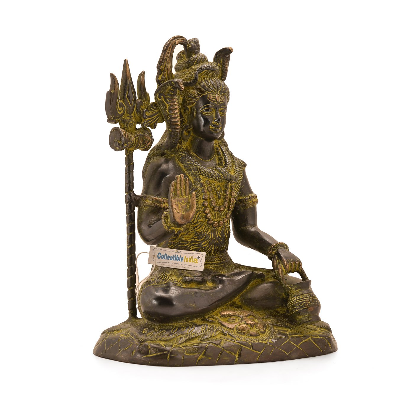 Buy Collectible India Brass Statue Idol of Lord Shiva Mahadev with