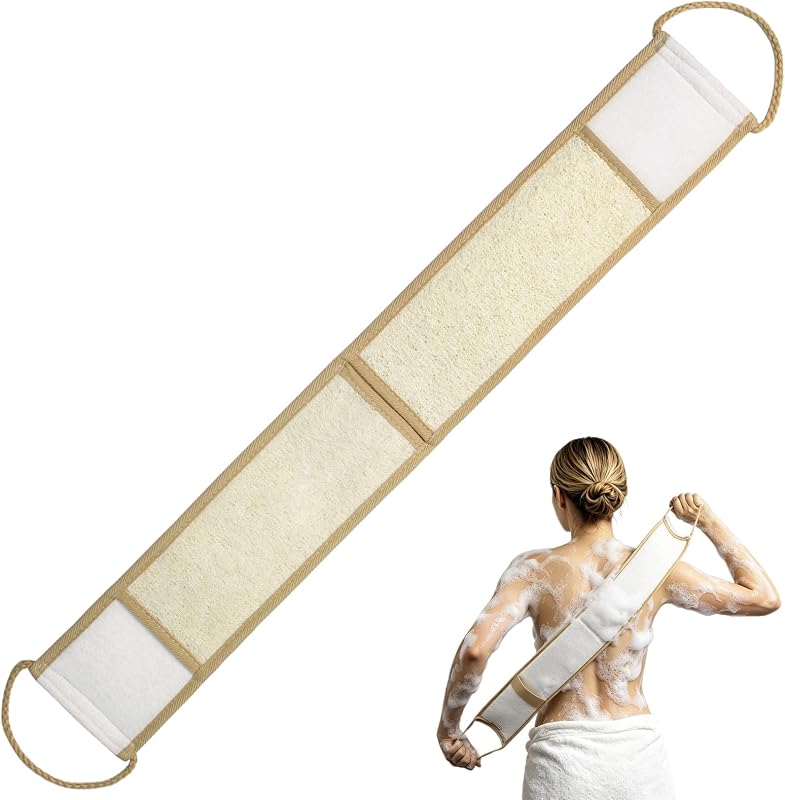 Bucha natural para costas HillSpring com alça, 84,84 cm x 10,16 cm, marrom