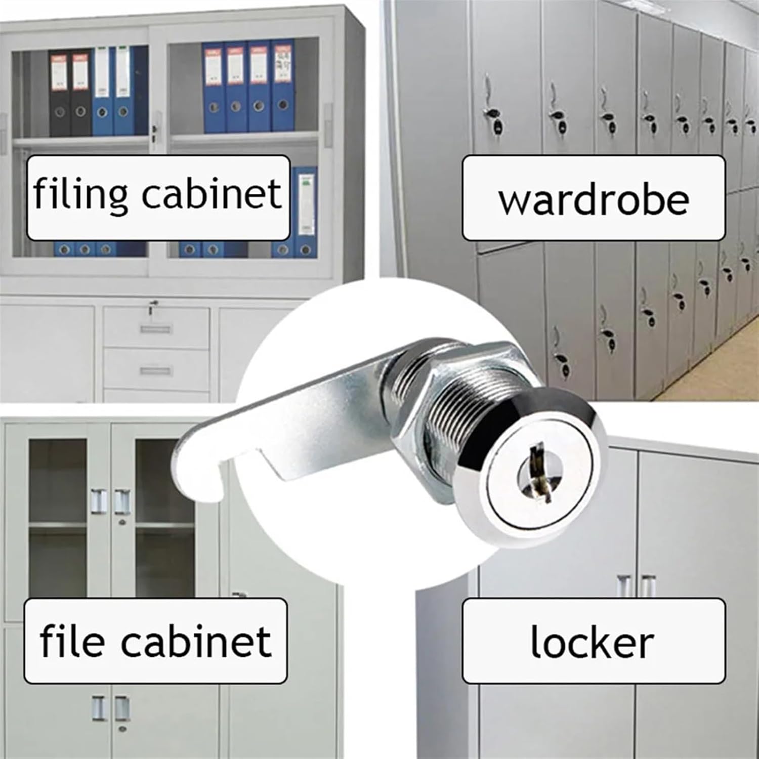 Security 2 Key 16/20/25/30/35mm Cinet Locks Hard Multifuction Post Mailbox Drawer Cupboard Locker Classic Simple 1Pcs(25mm)