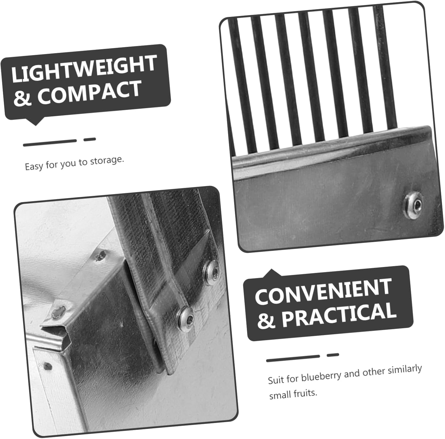 Berry Picker with Ergonomic Handle Blueberry Harvesting Tool for Effortless Fruit for Fruits and Garden Use