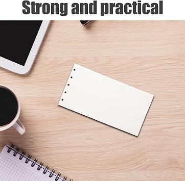 2026 Undated Tri-fold M5 Binder Refill Paper 20 Sheets Weekly Monthly Planner Inserts with To-do Lists and Notes for Refillable Daily Schedule Organizer