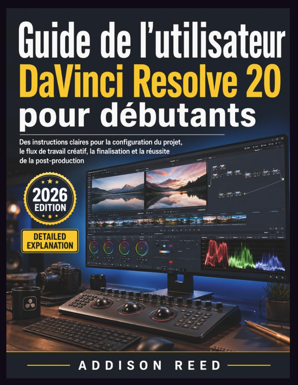 Guide de l'utilisateur DaVinci Resolve 20 pour débutants: Des instructions claires pour la configuration du projet, le flux de travail créatif, la finalisation et la réussite de la post production