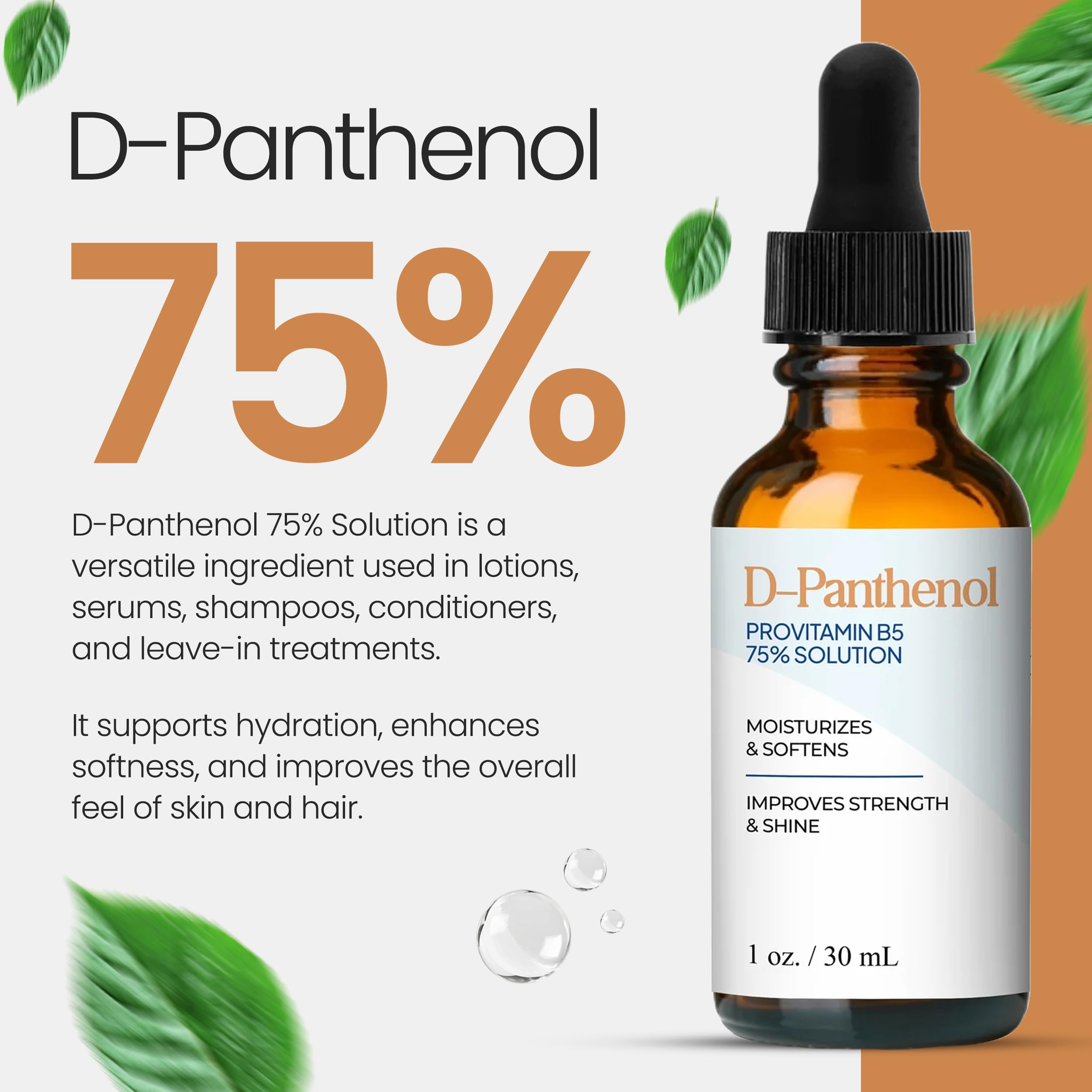 Talsen Chemicals D-Panthenol 75% Provitamin B5 Solution, 4 oz
