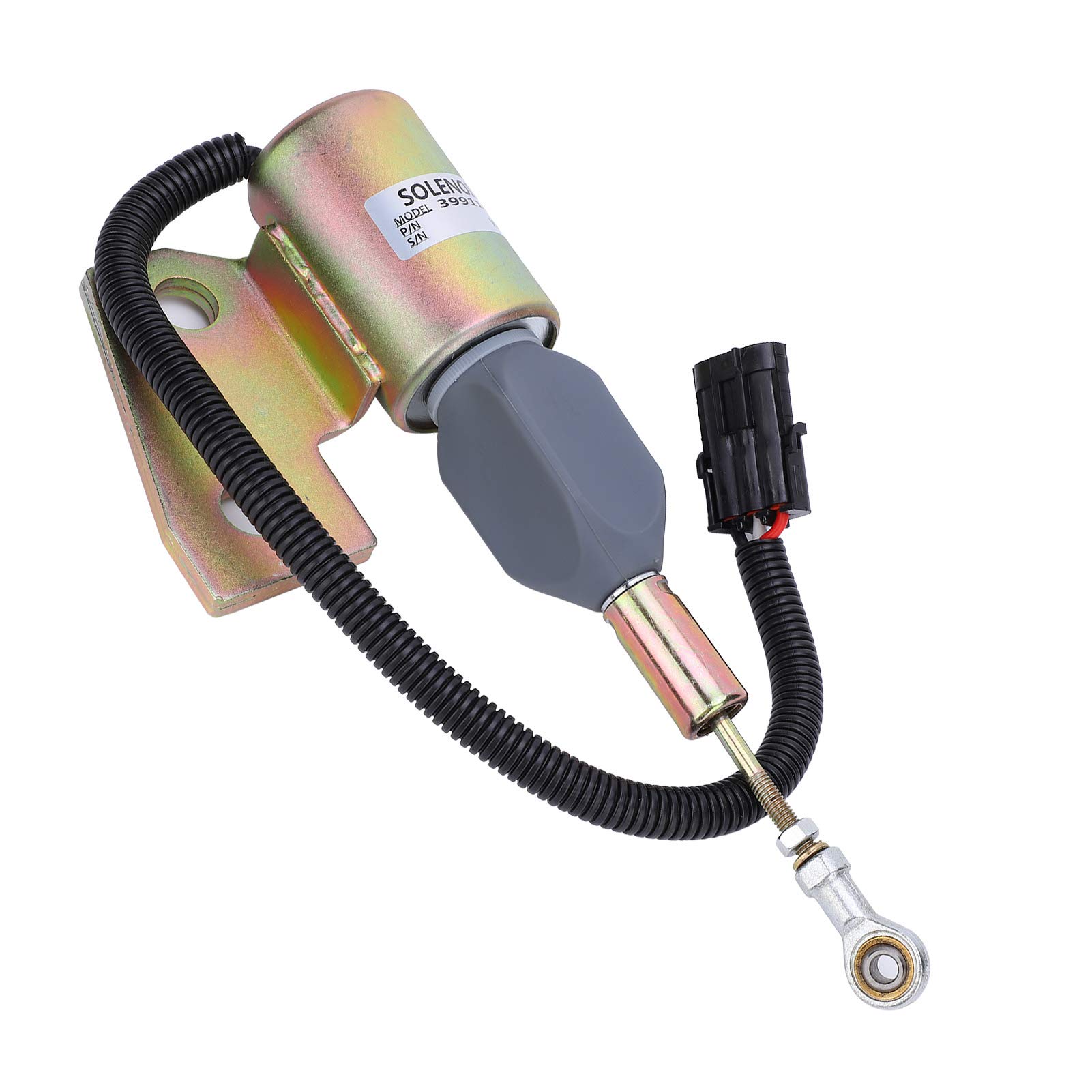 Cocoarm Zawór Elektromagnetyczny Wyłączający 12V żelazna Obudowa Zawór Elektromagnetyczny 3991167 dla 4BT R130 R170 Wymiana Oleju Silnikowego Odcięcie Płomienia