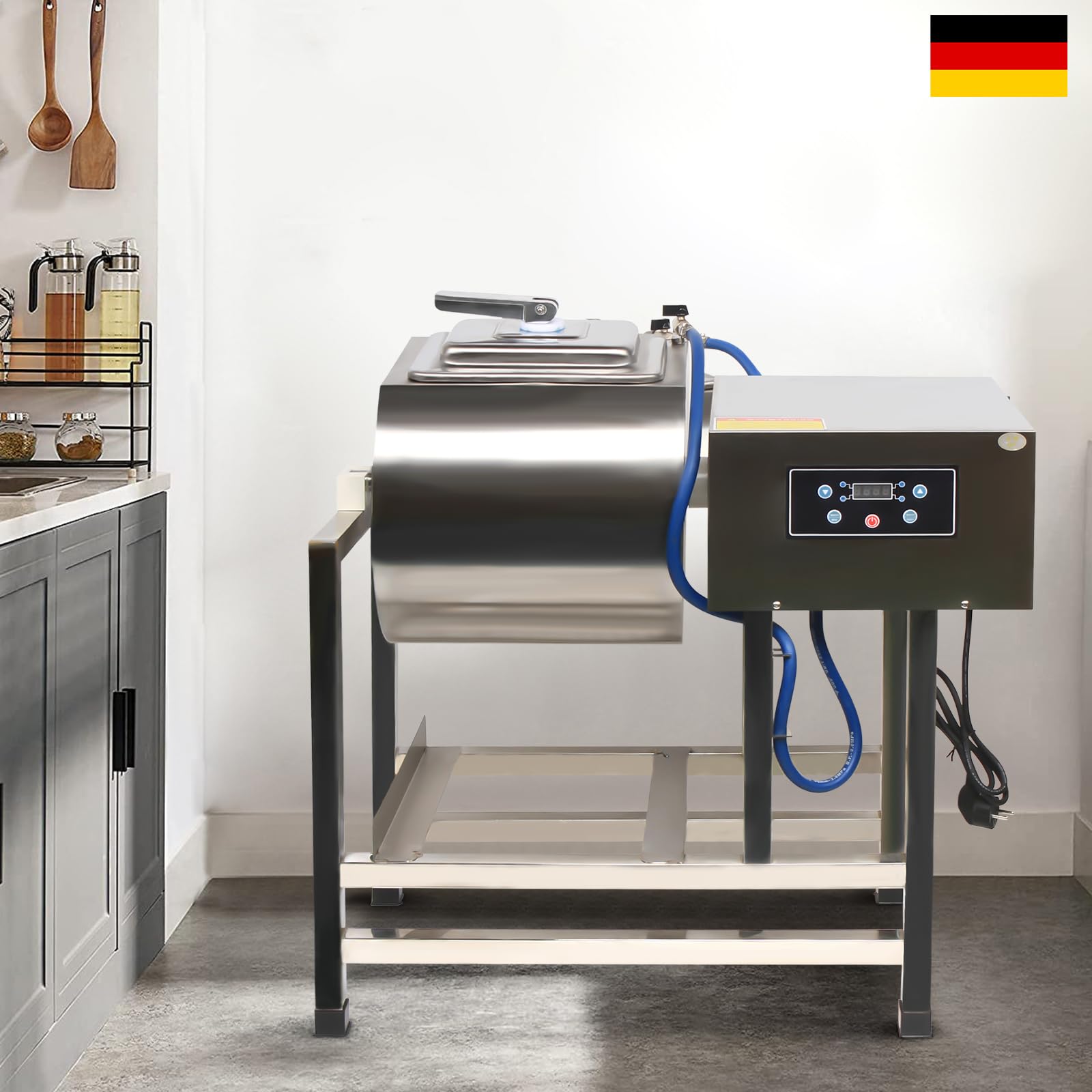 Miscelatore in acciaio inox Menger Macelleria Marinator 38L, 220 V/50 Hz, 78 x 42 x 83 cm, 200 W, per supermercati, negozi di alimentari