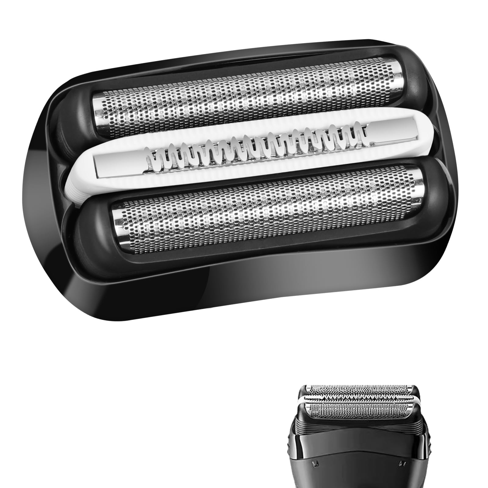 ACWOO Compatible con Series 3 32B Cabezal de Recambio para Afeitadora Eléctrica Hombre, Compatible con las Afeitadoras S3 para 300S/301S/310S/3020S/3030S/3040S/3080S/3050CC, Negro
