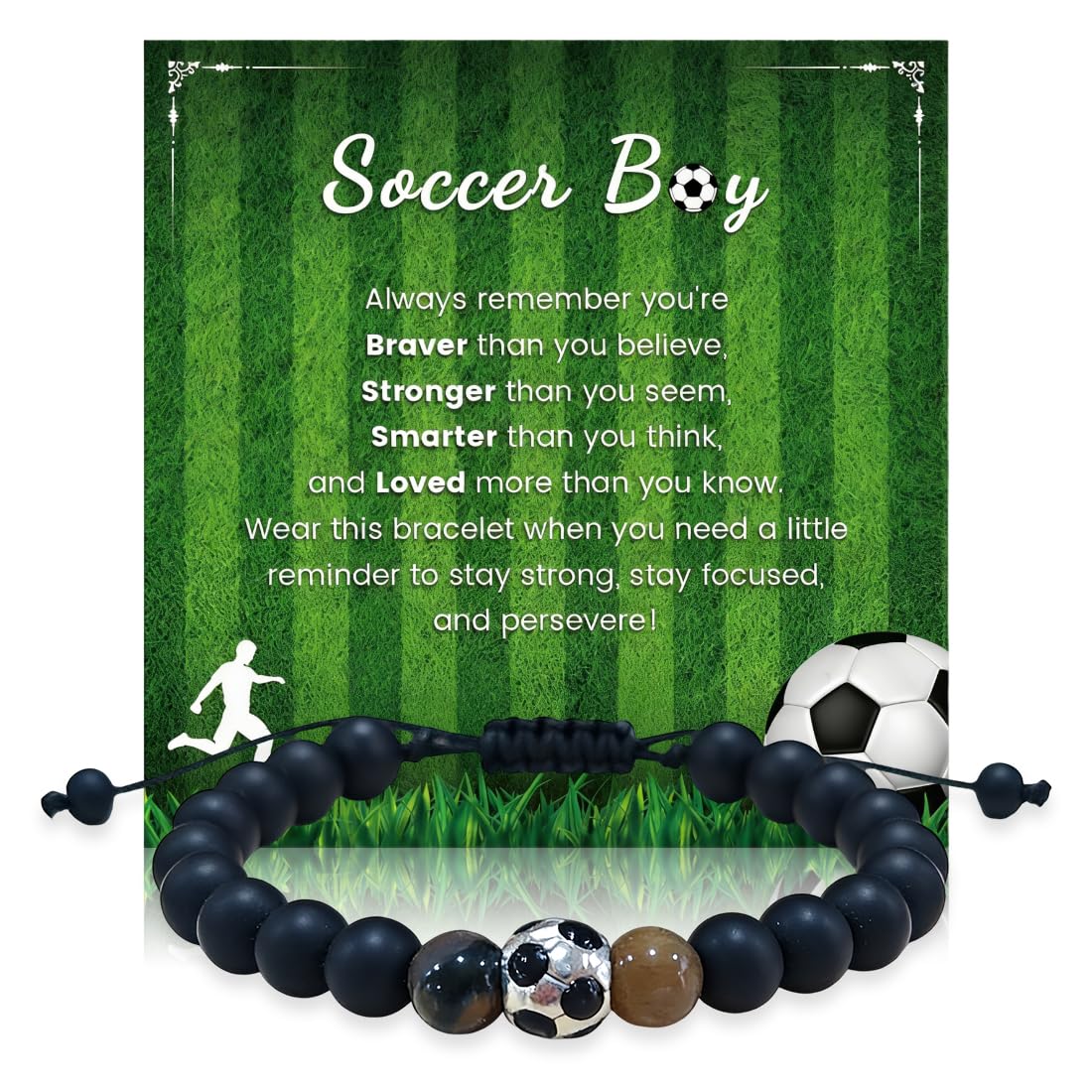 Futbol Pulsera de Regalos Regalos Futbol Niños Regalos de Futbol para Niños Cumpleaños 8-12 Años Pulsera De Fútbol Regalos Chico Originales Jovenes Regalos Unisex