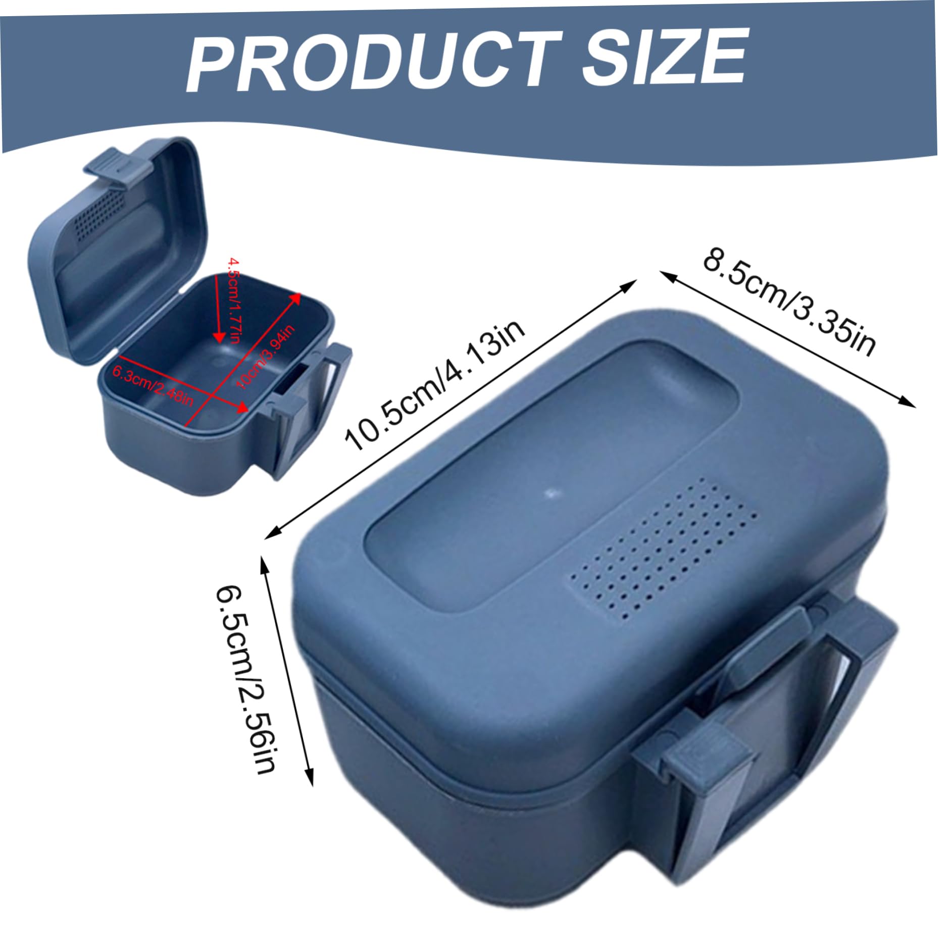 Caja de gusano, caja de cebo vivo de pesca de plástico, balde de cebo de agujeros transpirables con tapa a prueba de fugas, clip en recipiente de gusano para el cinturón, cubo