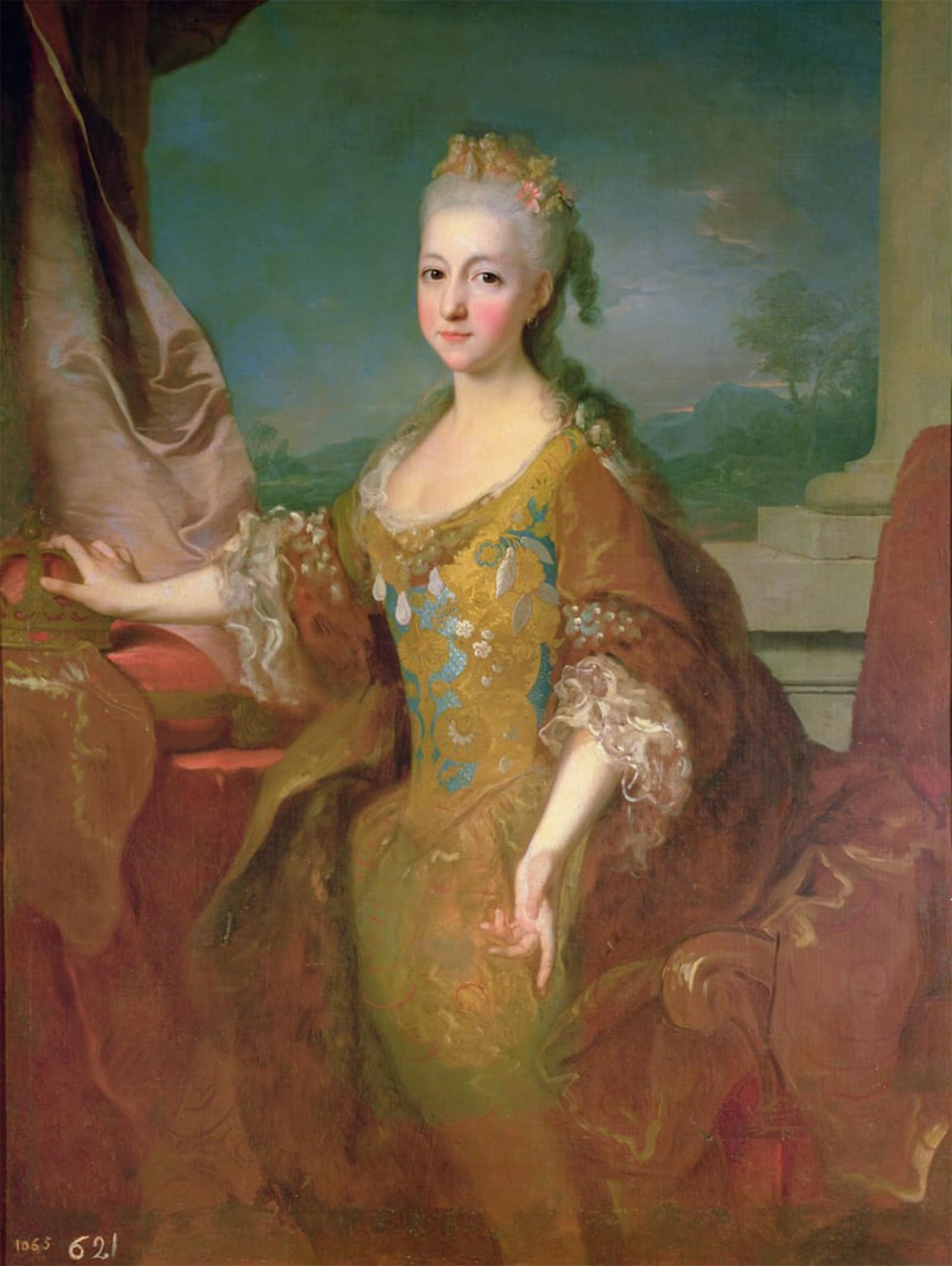 POSTERIIk Famous Animal Posters Vintage Picture Portrait of Louise-elisabeth D'orleans by Jean Ranc Modern Wall Decor for Home Decor 60x90cm