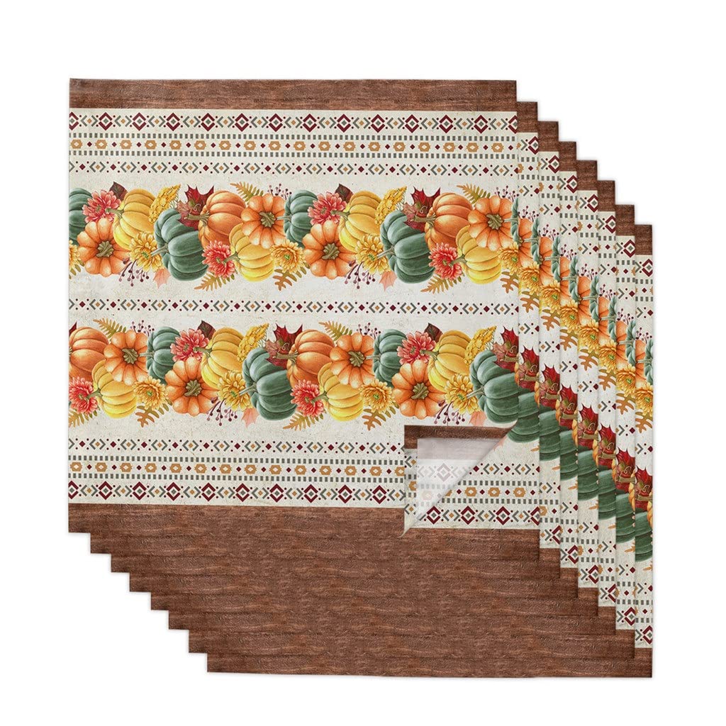 MOBYGKFY Fall Maple Leaf Cloth Napkins Set Birthday Banquet Wedding Decor Restaurant Supplies Table