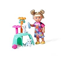 Simba-Evi Love Cat Tree, con tiragraffi, 2 Gatti e Tanti Accessori, 12 cm, dai 3 Anni in su, 105733997