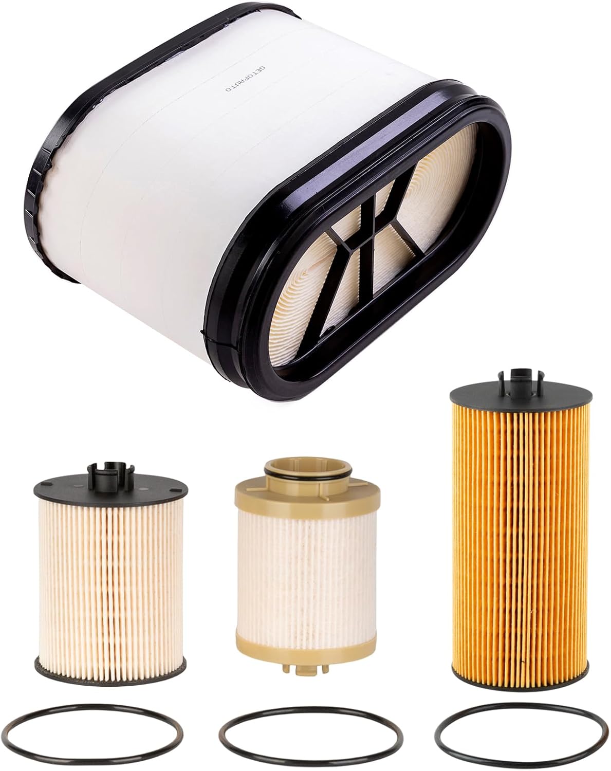 FA1886 FD4617 FL2016 Air Fuel Oil Filter Kit Compatible With 2008-2010 Ford 6.4L Powerstroke Replaces 7C3Z-9601-B 8C3Z-9N184-C 3C3Z-6731-AA