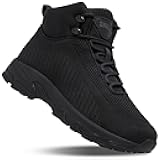 Non Slip Work Boots for Men Slip Resistant Lightweight Kitchen Chef Shoes for Restaurant Food Service Comfy Working Shoe Ankle Support Mesh Walking Footwear Black