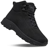 Non Slip Work Boots for Men Slip Resistant Lightweight Kitchen Chef Shoes for Restaurant Food Service Comfy Working Shoe Ankle Support Mesh Walking Footwear Black