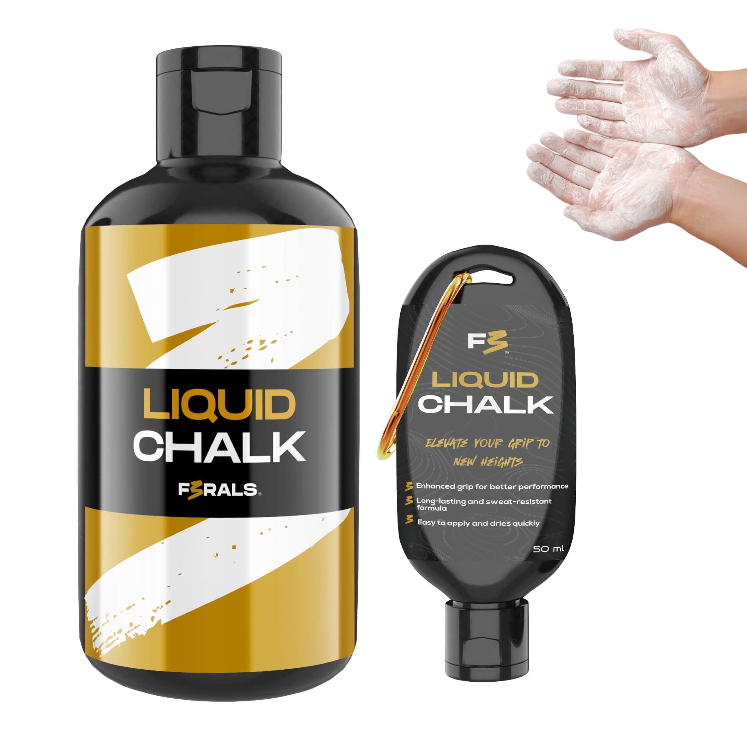 Liquid Chalk kreda w płynie zapewnia doskonałą przyczepność podczas wspinaczki, podnoszenia ciężarów i kalisteniki – szybkoschnąca, bez kurzu, bardzo mocna i zmywalna