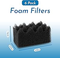 Vista 2 de ANTOBLE Paquete de 6 esponjas de repuesto de medios de filtro de espuma para modelos Fluval 304 305 306 404 405 406 de filtro de recipiente