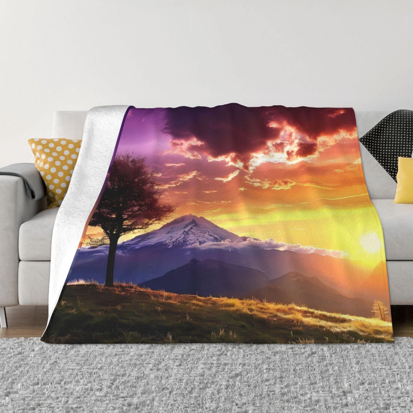 Couverture polaire chaude toutes saisons PHAYAH flanelle douce