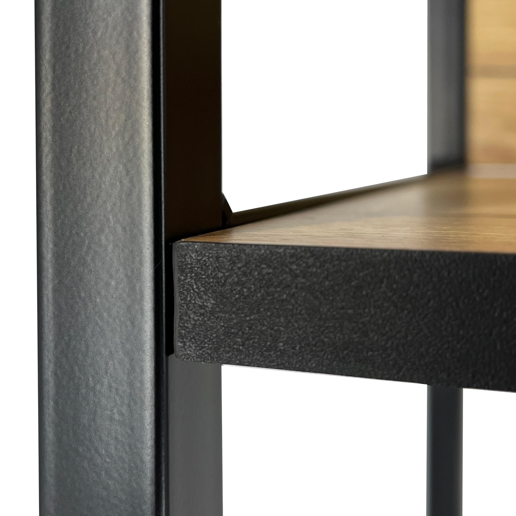 Industriële Boekenkast Zwart/Zwart - 80 cm Breed, 192 cm Hoog, 32 cm