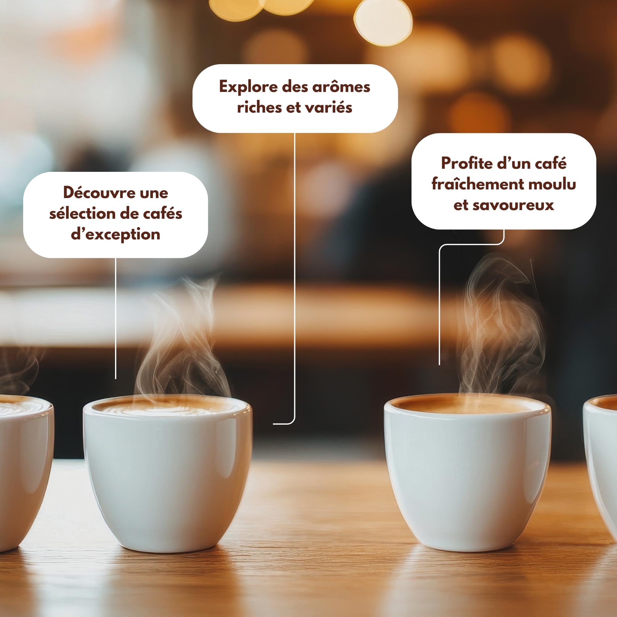 Coffret Café Grains Bio – 100% Arabica – 4 paquets de 250 g avec zip (1 kg) – Origines Colombie, Altura, Honduras, Pérou – Torréfaction Artisanale en France